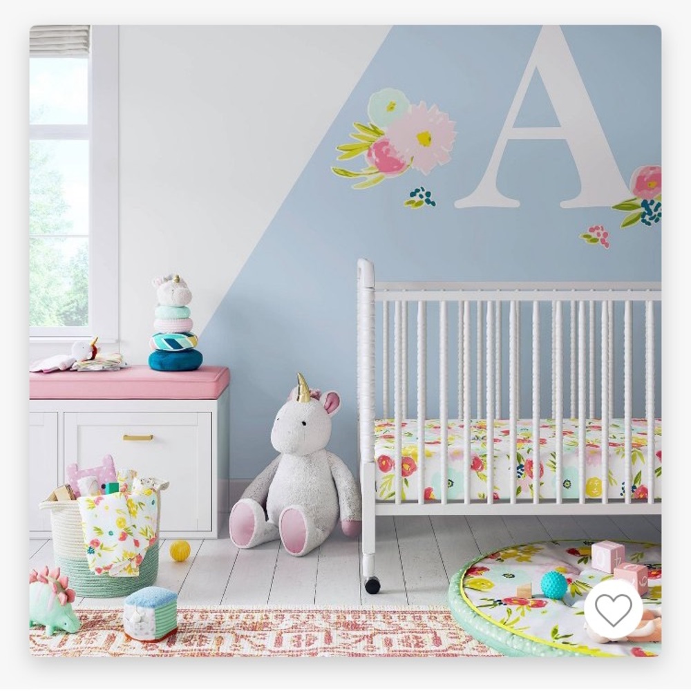 Cloud Island Crib Floral Bedding Set